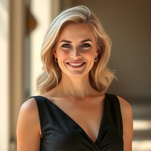 Sarah Dubois, Luxury Travel Specialist at Wanderlust Escapes. A smiling woman with blonde hair, wearing a sophisticated dress.