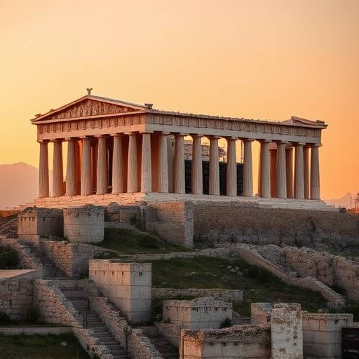 The Acropolis of Athens, Greece, an ancient citadel with iconic architecture.